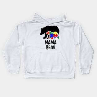 Autism Awareness Month Mama Bear Kids Hoodie